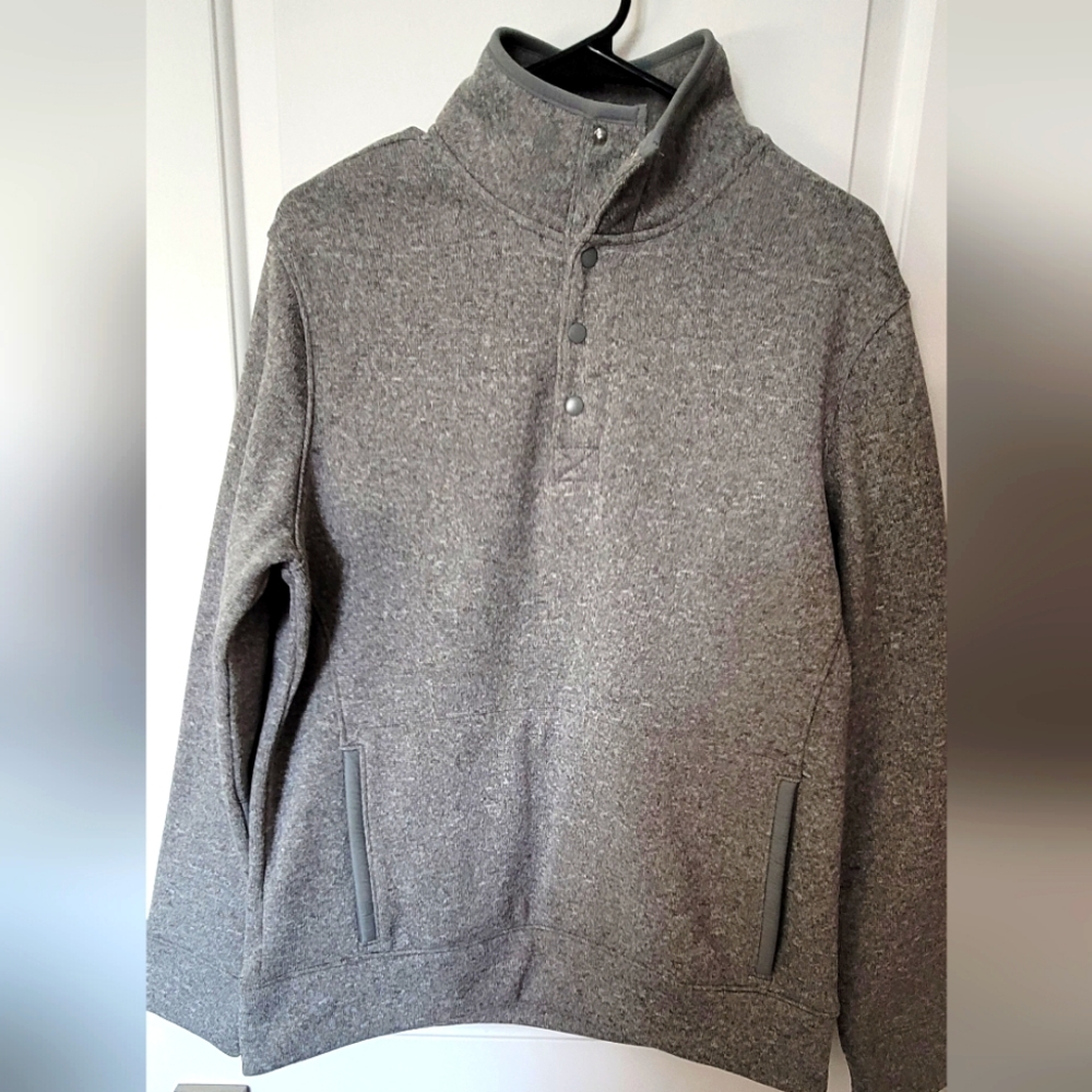 Pullover Gray Mens Sweater Med